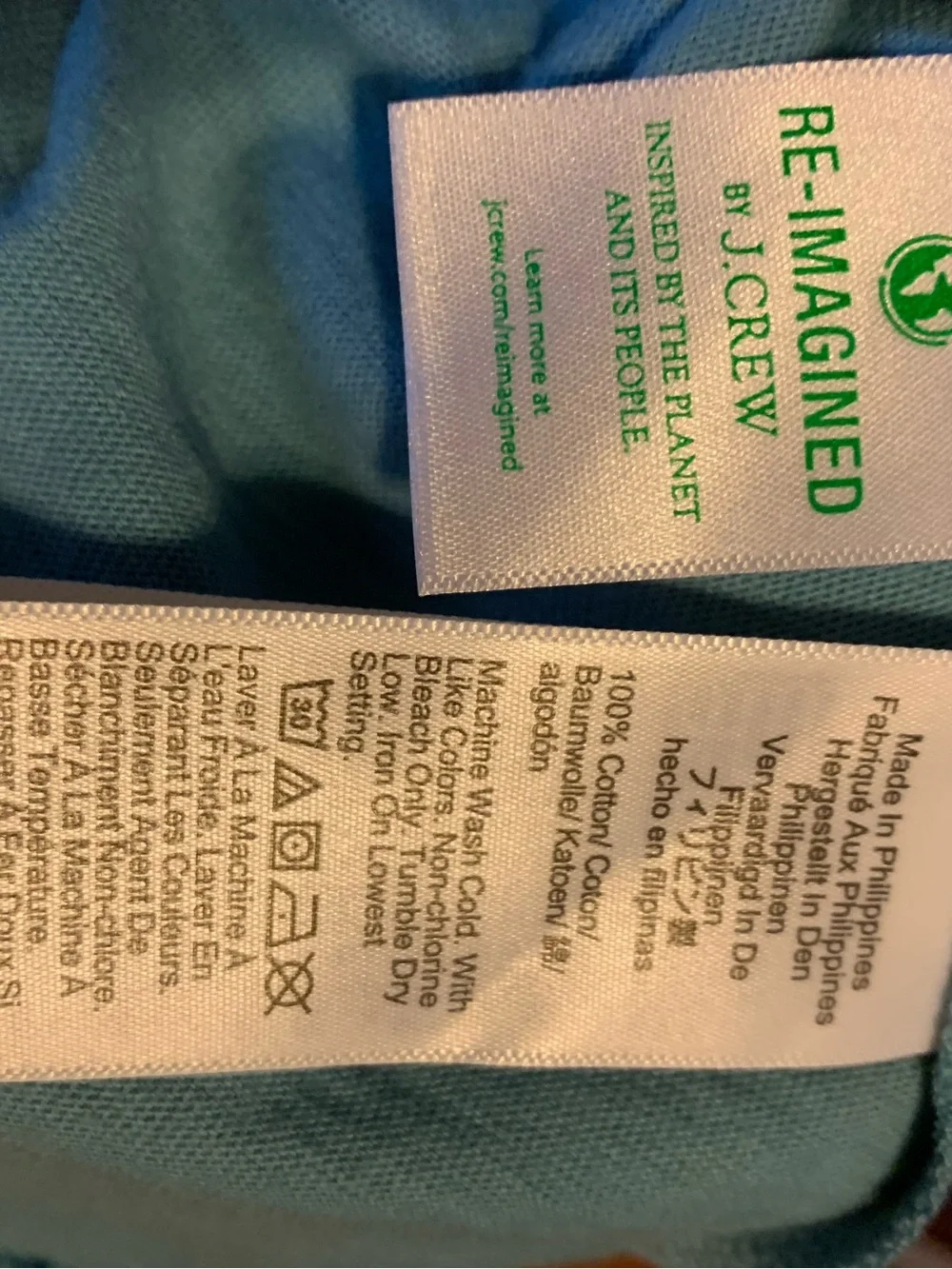 J. Crew Slub Cotton Pocket T-Shirt in Pale Blue (Medium)